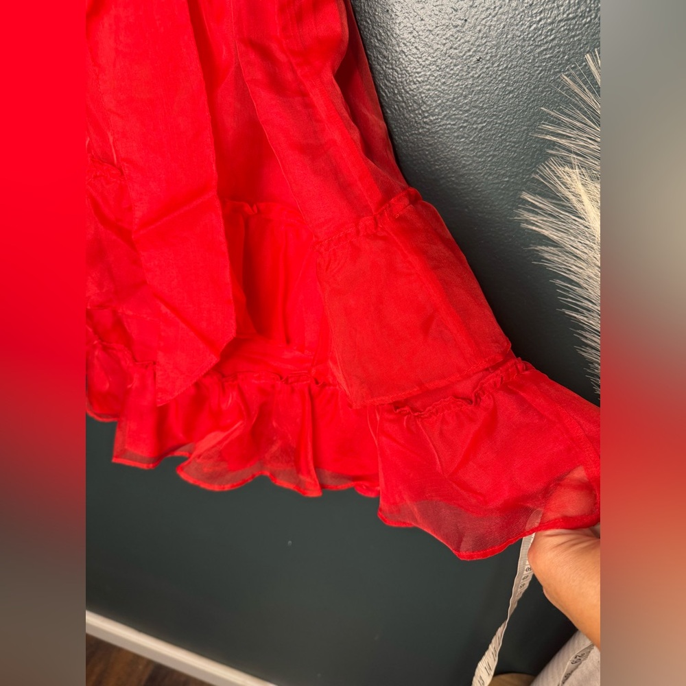 Show Me Your MuMu Red Ruffled Mini Dress - Picture 6 of 10